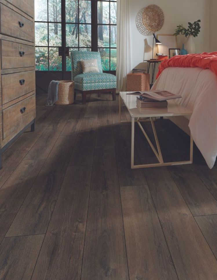 luxury vinyl flooring in a charming Thomasville, GA, bedroom