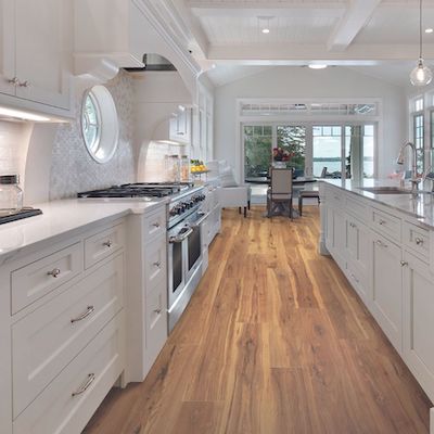Laminate flooring in a bright Tallahassee kitchen