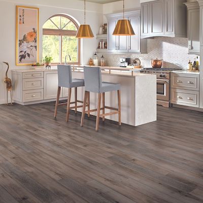 luxury vinyl plank flooring in a Tallahassee kitchen